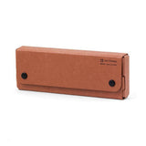Midori Pulp Pasco Pen Case - Reddish Brown -  - Pencil Cases & Bags - Bunbougu