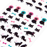 Midori Seal Collection Planner Stickers - Black Cat -  - Planner Stickers - Bunbougu