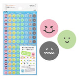 Midori Seal Collection Planner Stickers - Mood - Face