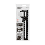 Midori Slide Ruler - Black - 15 cm -  - Rulers - Bunbougu