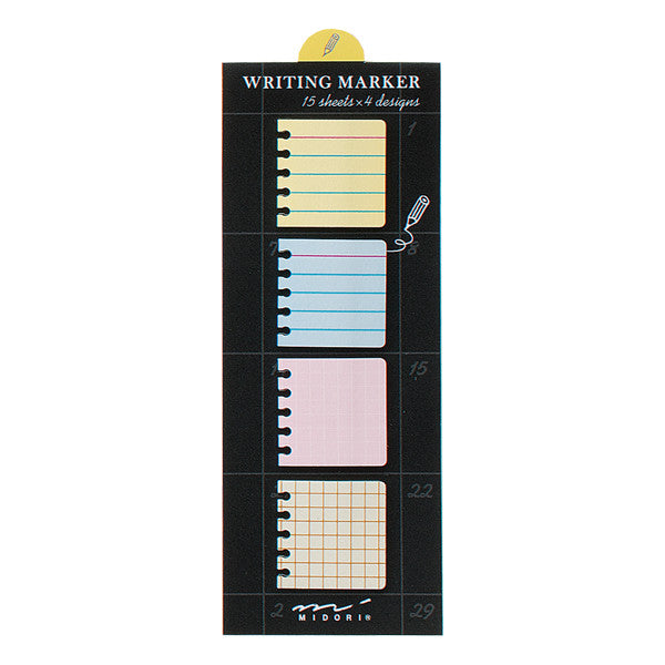 Midori Writing Marker Monthly Block Sticky Notes - Memo -  - Sticky Notes - Bunbougu