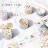 Mind Wave Clear Masking Tape - Pattern - 30 mm x 3 m -  - Washi Tapes - Bunbougu