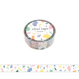 Mind Wave Clear Masking Tape - Terrazzo - 15 mm x 5 m -  - Washi Tapes - Bunbougu