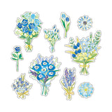 Mind Wave Salon De Fleur Sticker Flake Pack - Blue -  - Planner Stickers - Bunbougu