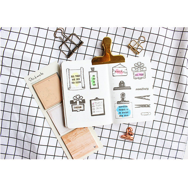 Moodtape Zakka Transparent Stamp - Plant New - - Planner Stamps - Bunbougu