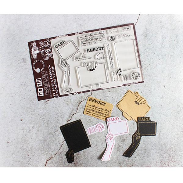 Moodtape Zakka Transparent Stamp - Plant New - - Planner Stamps - Bunbougu