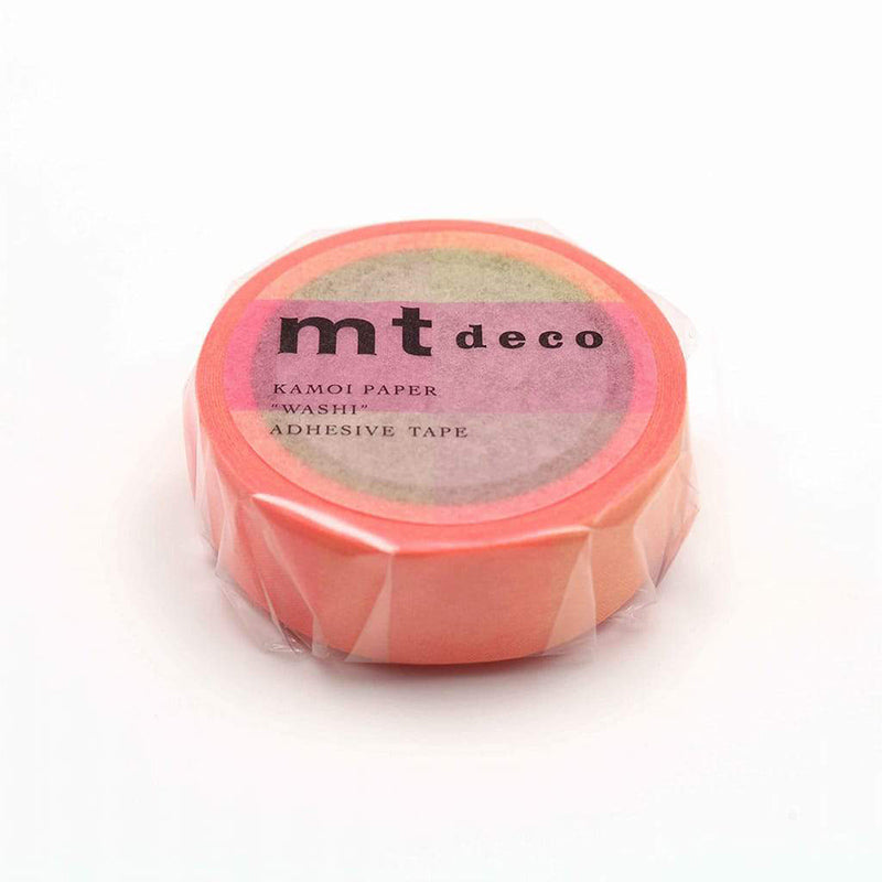 Mt Masking Tape Deco Series - Fluorescent Gradation Pink x Yellow - 15 mm x 7 m -  - Washi Tapes - Bunbougu