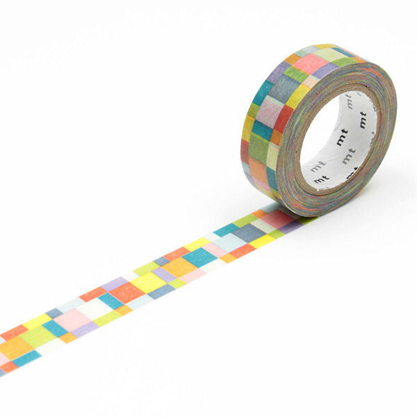 Mt Masking Tape Deco Series - Mosaic Bright - 15 mm x 7 m -  - Washi Tapes - Bunbougu