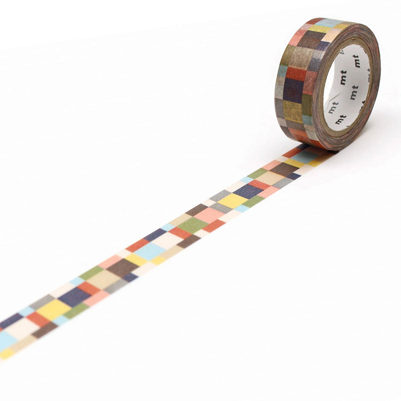 Mt Masking Tape Deco Series - Mosaic Greyish - 15 mm x 7 m -  - Washi Tapes - Bunbougu
