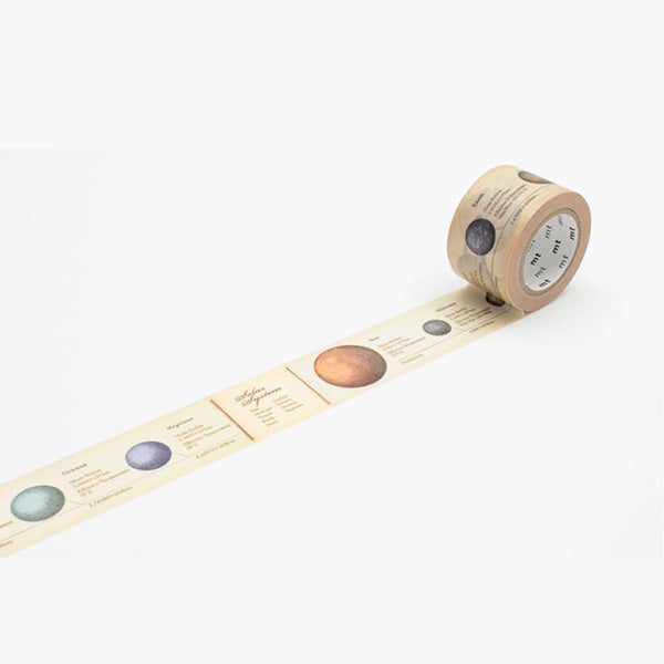 Mt Masking Tape Ex Series - Encyclopedia Solar System - 30 mm x 7 m -  - Washi Tapes - Bunbougu