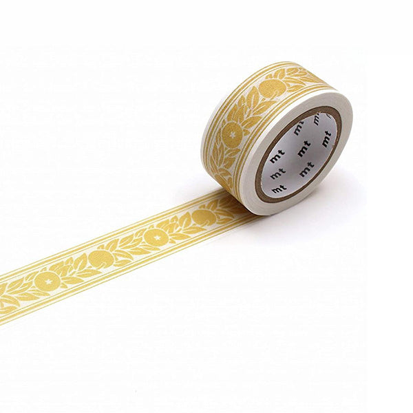 Mt x William Morris Washi Tape - Orange Border - 20 mm x 7 m -  - Washi Tapes - Bunbougu