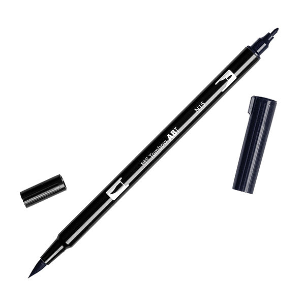 Tombow ABT Dual Brush Pen - Black/Grey Colour Range - - Brush Pens - Bunbougu