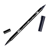 Tombow ABT Dual Brush Pen - Black/Grey Colour Range - N15 Black - Brush Pens - Bunbougu