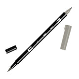 Tombow ABT Dual Brush Pen - 12 New Colours - N49 Warm Grey 8 - Brush Pens - Bunbougu