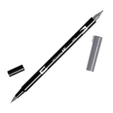 Tombow ABT Dual Brush Pen - Black/Grey Colour Range - N55 Cool Grey7 - Brush Pens - Bunbougu