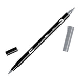 Tombow ABT Dual Brush Pen - Black/Grey Colour Range - N65 Cool Grey5 - Brush Pens - Bunbougu