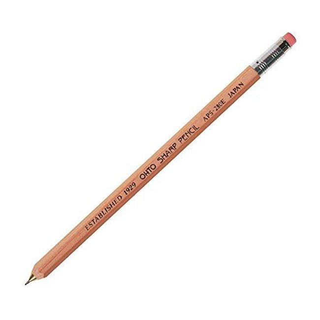Ohto Wooden Mechanical Pencil - Natural - 0.5 mm -  - Mechanical Pencils - Bunbougu