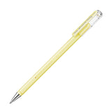 Pentel Hybrid Milky Gel Pen - Pastel Colours - 0.8 mm - Pastel Yellow - Gel Pens - Bunbougu