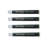 Pentel Refill Cartridges for Pocket Pen - Black - Pack of 4 -  - Ink Cartridges - Bunbougu