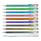 Pentel Hybrid Dual Metallic Gel Pen - 10 Colour Set B - 1.0 mm -  - Gel Pens - Bunbougu