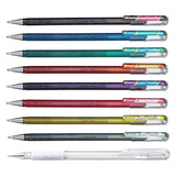 Pentel Hybrid Dual Metallic Gel Pen - 10 Colour Set A - 1.0 mm -  - Gel Pens - Bunbougu