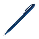 Pentel Fude Touch Brush Sign Pen - 12 New Colours - Blue Black - Brush Pens - Bunbougu