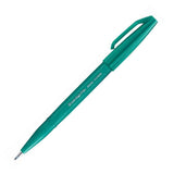 Pentel Fude Touch Brush Sign Pen - 12 New Colours - Turquoise Green - Brush Pens - Bunbougu
