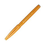 Pentel Fude Touch Brush Sign Pen - Yellow Ochre - Brush Pens - Bunbougu