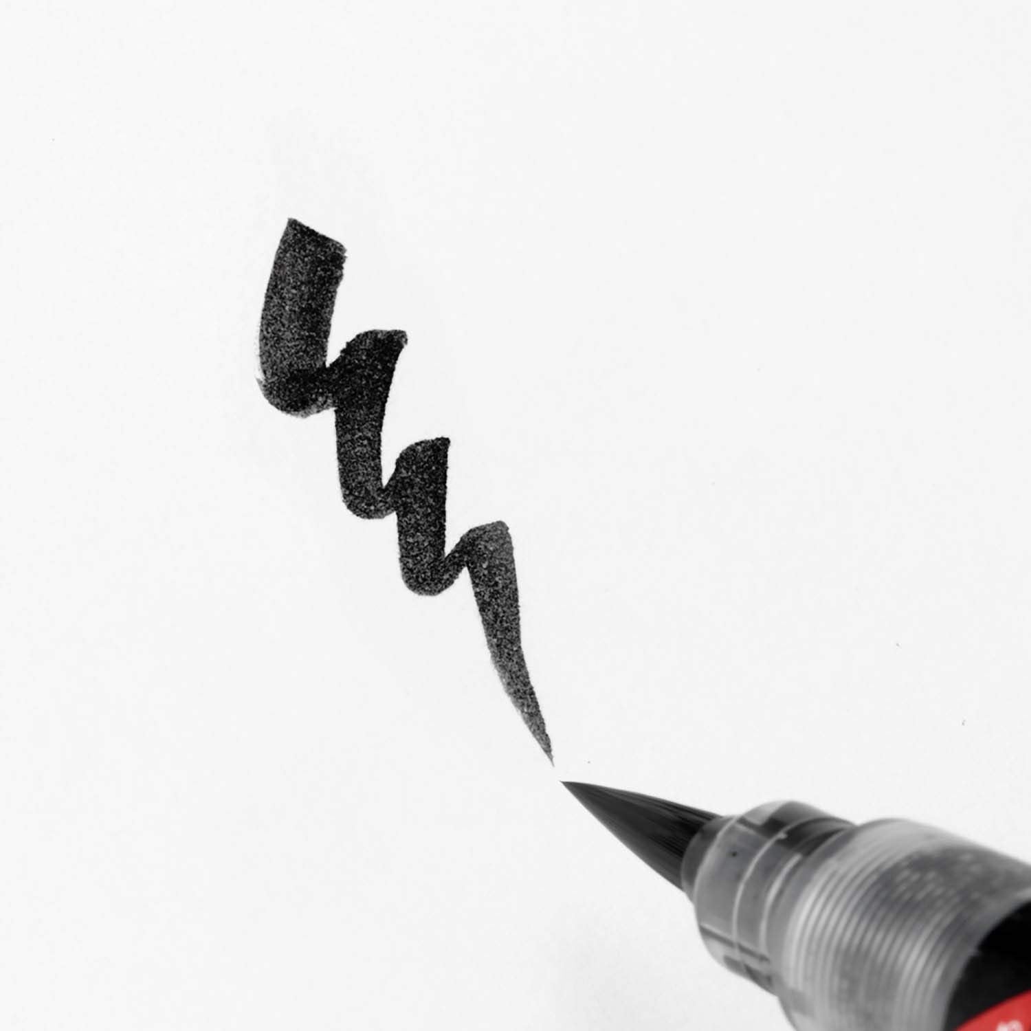Pentel Fude Pigment Ink Brush Pen - Black Ink - Medium Tip -  - Brush Pens - Bunbougu