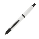 Pilot Capless Fountain Pen - Black & White Matte - 18k Gold - Fine Nib