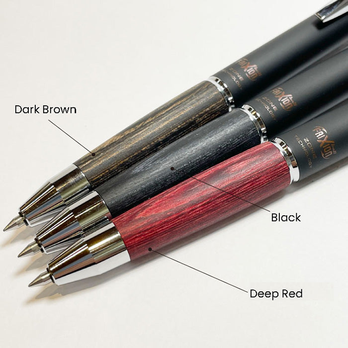 Pilot FriXion Ball Ver.2 Knock Zone Retractable Gel Pen Wood Grip