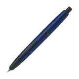 Pilot Capless Fountain Pen - Blue Matt with Black Accent - 18k Gold - Medium Nib