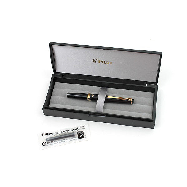 Pilot Elite E95S Fountain Pen - Black Body - 14k Gold - Fine Nib -  - Fountain Pens - Bunbougu