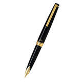 Pilot Elite E95S Fountain Pen - Black Body - 14k Gold - Medium Nib