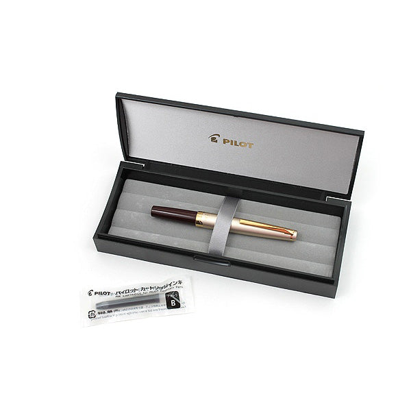 Pilot Elite E95S Fountain Pen - Deep Red - 14k Gold - Fine Nib - - Fountain Pens - Bunbougu