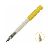 Pilot Kakuno Smiley Face Fountain Pen - Fine Nib - White Body/Yellow Cap - Fountain Pens - Bunbougu
