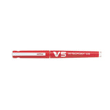 Pilot V5 Hi-Tecpoint Cartridge System Rollerball Pen - Refillable - 0.5 mm - Red - Rollerball Pens - Bunbougu