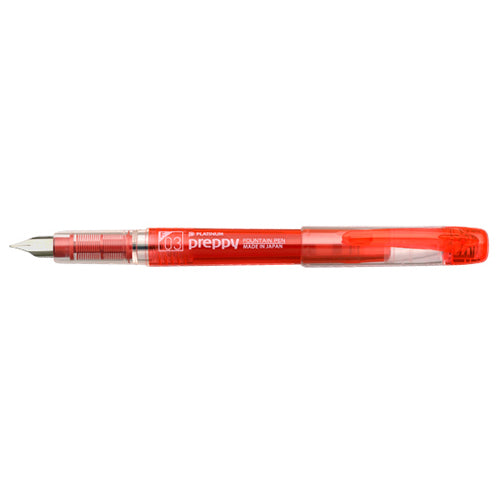 Platinum Preppy Fountain Pen - 03 Fine Nib - Red - Fountain Pens - Bunbougu