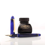 Platinum 3776 Century Fountain Pen - Chartres Blue - 14k Gold - Fine Nib -  - Fountain Pens - Bunbougu