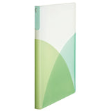 Plus Pasty Pastel Colour Clear Pocket Folder - 40 Pockets - A4 - Muscat Green - Binders & Folders - Bunbougu
