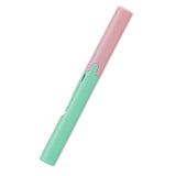 Plus Pen Style Compact Twiggy Scissors - Coral Pink X Milky Green