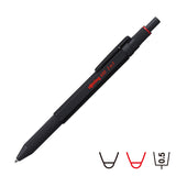Rotring 600 3 in 1 Multi Pen - Black/Red/0.5 mm Pencil - Black Body -  - Multi Pens - Bunbougu