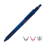 Rotring 600 3 in 1 Multi Pen - Black/Red/0.5 mm Pencil - Blue Body