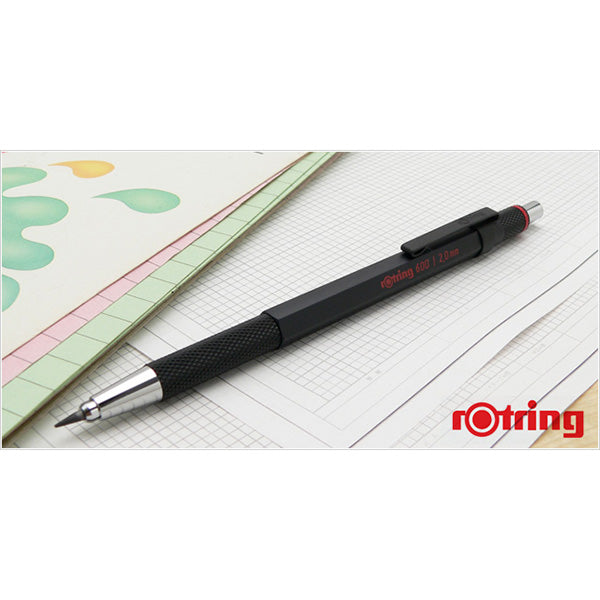 Rotring 600 Drop System Lead Holder Black 2.0 mm Bunbougu