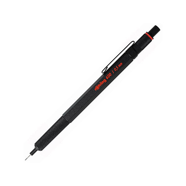 Rotring 600 Drafting Pencil - Black Barrel - 0.5 mm/0.7 mm - 0.5 mm - Mechanical Pencils - Bunbougu