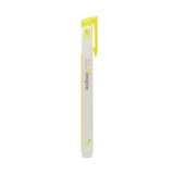 Sun-star Ninipie Dual Tip Highlighter - Needle Point/Chisel Tip - 0.5 mm/ 5 mm - Light Yellow/Yellow - Highlighters - Bunbougu