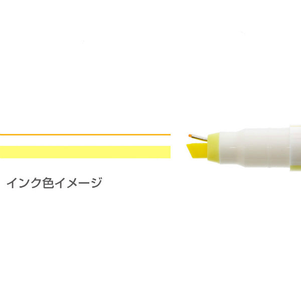 Sun-star Ninipie Dual Tip Highlighter - Needle Point/Chisel Tip - 0.5 mm/ 5 mm -  - Highlighters - Bunbougu