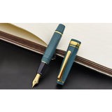 Sailor Pro Gear Slim Mini Fountain Pen - Slate Green - 14k Gold - Medium Fine Nib -  - Fountain Pens - Bunbougu
