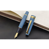 Sailor Pro Gear Slim Mini Fountain Pen - Stellar Blue - 14k Gold - Medium Fine Nib -  - Fountain Pens - Bunbougu