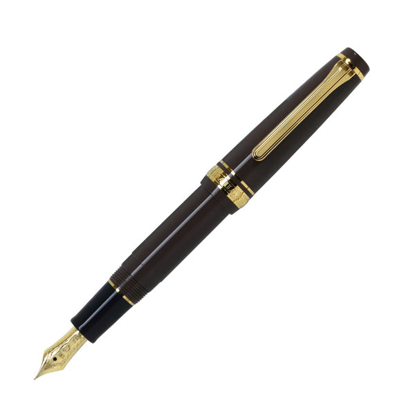 Sailor Pro Gear Slim Mini Fountain Pen - Taupe - 14k Gold - Medium Fine Nib -  - Fountain Pens - Bunbougu